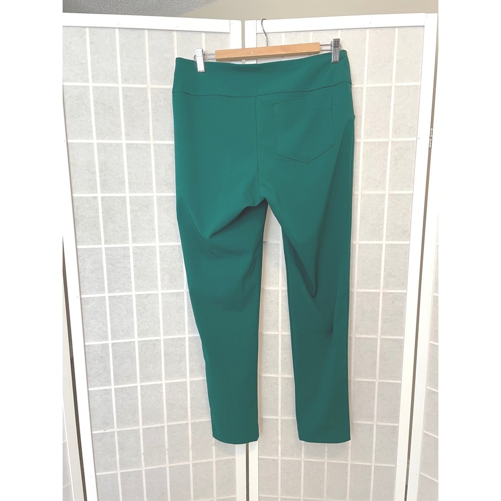 Lilly Pulitzer Luxletic Teal Green Pull On Pants 10 Athletic Ankle Resort Sporty - Picture 3 of 10